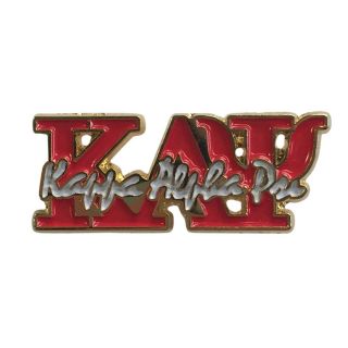 Kappa Alpha Psi Red Letters With Script Lapel Pin