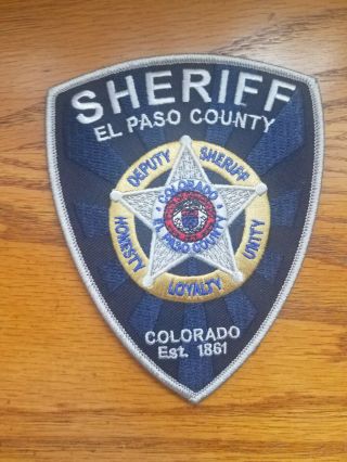 El Paso County Sheriff Patch Colorado