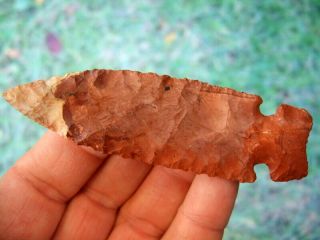 Fine Colorful 3 15/16 inch Missouri Graham Cave Point with G10 Arrowheads 3