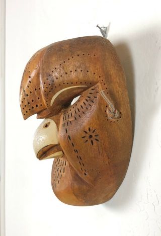 Owl Yaqui Yoeme Mayo Dance Mask Sonora Mexico Indian by Louis Valenzuela 3