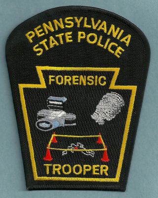 Pennsylvania State Trooper Csi Forensics Crime Scene Investigator Shoulder Patch