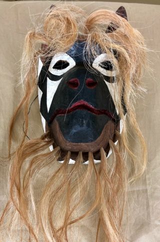 Wolf Yaqui Yoeme Mayo Dance Mask Sonora Mexico Indian By Rodeo Rodriguez Munoz