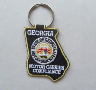 United States Georgia State Patrol Motor Carrier Compliance Keychain
