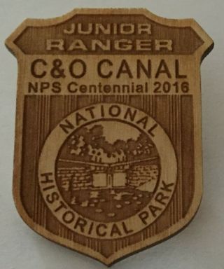C And O Canal Nat Hist Park - Wood Centennial National Park Junior Ranger Badge