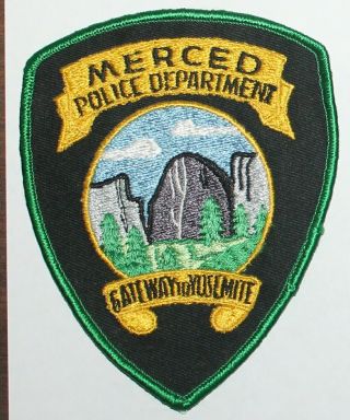 Very Old Merced Police Dept California Gateway To Yosemite Vintage Patch