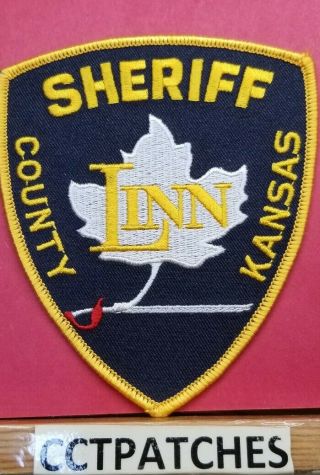 Linn County,  Kansas Sheriff Police Shoulder Patch Ks