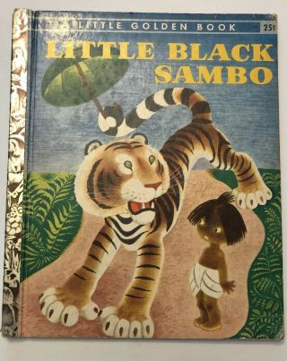 Vintage - Little Black Sambo - 1948 Little Golden Book 57 " M” (bannerman)