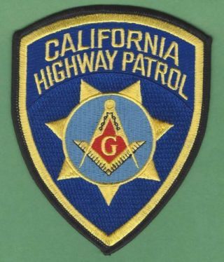 California Highway Patrol Chp Masonic Police Patch