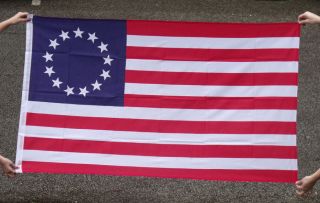 " Betsy Ross " 13 Star Colonial / Revolutionary War Flag 3 