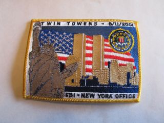 Fbi Police York 9 - 11 Memorial Patch Obsolete