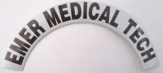 Emer Medical Tech Reflective Helmet Crescent Decals