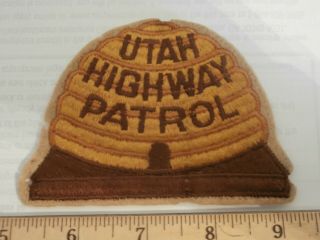 " Utah Highway Patrol " Obsolete - - - Very Old - - - Heavy Woo/felt