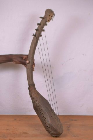African Tribal Art,  Lega Guitar From Democratic Republic Of Congo