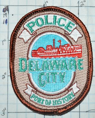 Delaware,  Delaware City Police Dept 3 " Patch