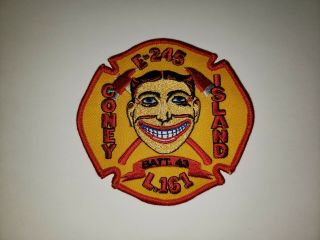 Fdny Eng 245 Lad 161 Coney Island Brooklyn York City Fire Department Patch