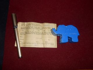 Political Campaign 1960 Richard Nixon Republican Elephant Bank
