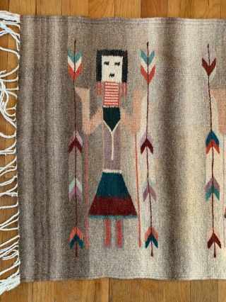 Navajo Yei RUG Hand Woven Wool 22 
