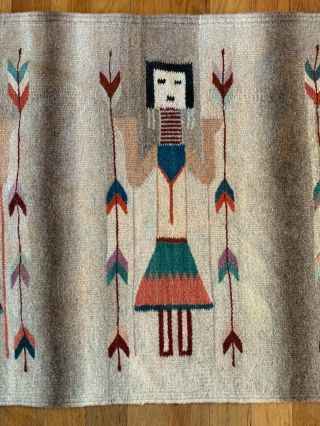 Navajo Yei RUG Hand Woven Wool 22 