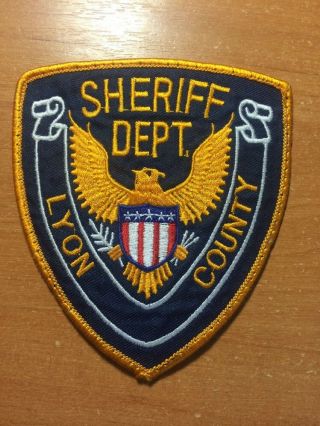 Patch Police Sheriff Lyon County - Kansas State