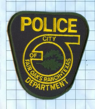 Police Patch - Texas - City Of Fair Oaks Ranch