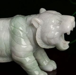 Cert ' d Nature 3 Color Grade A jadeite Jade Statue Sculpture tiger 虎 r11894251 3