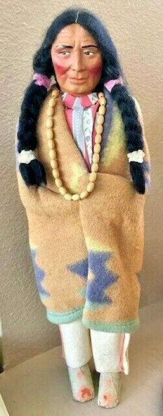 Vintage Skookum Bully Indian Doll 1930 