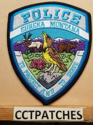 Eureka,  Montana Police Shoulder Patch Mt