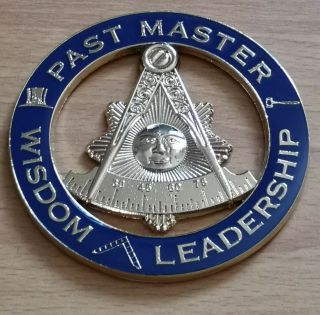 Masonic Auto Car Badge Emblems Mason E39 Past Master Wisdom Leadership