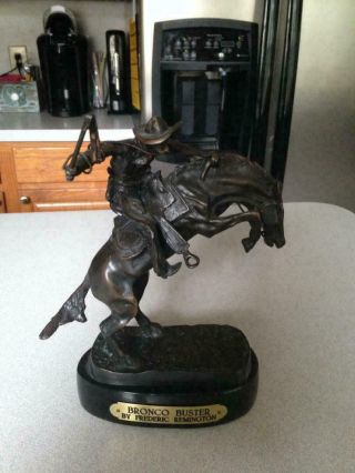 Broncho Buster Bronze Statue By Frederic Remington