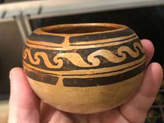 Old Native / Central American / Ethnographic Decorated Pottery Vessel