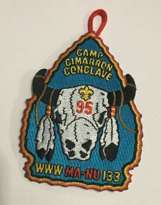 Boy Scout Oa 133 Ma - Nu Lodge 1995 Cimarron Conclave Event Patch