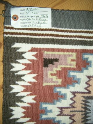 Garland ' s Navajo Rugs Burntwater Canyon de Chelly Hand Woven Textile Sedona 3