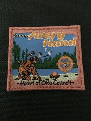 Heart Of Ohio Council Camp Avery Hand Bsa Patch