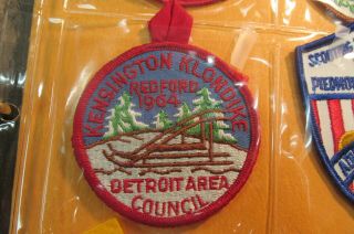 Old1964 Detroit Area Council,  Bsa Klondike Patch,  Boy Scout Patch Mi Michigan