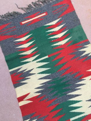 17/35 Inch Navajo Germantown Rug Blanket Weaving 3