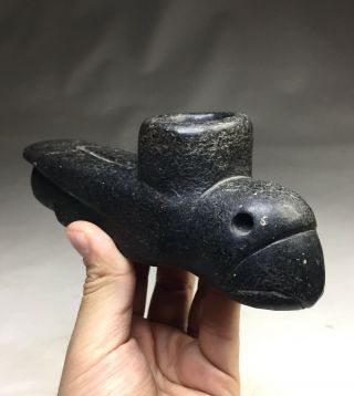 Native American Bird Effigy Steatite Pipe Indian Artifact No Reserved Price