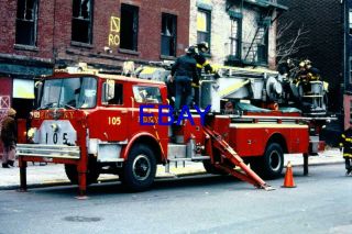 (6) Fdny Slides: Ladder 105 Mack Cf
