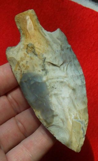 Fine & Large Kentucky Late Archaic Stemmed Point Great Material