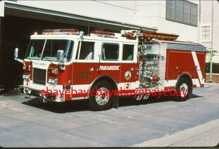 Fire Apparatus Slide,  Engine 1,  Santa Monica / Ca,  1994 Pierce