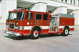 Fire Apparatus Slide,  Engine 3,  Beverly Hills / Ca,  1998 Pierce