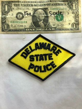 Delaware State Police Patch Un - Sewn In Great Shape