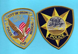 2 Utah - City Of Orem Public Safety & City Of St George Police