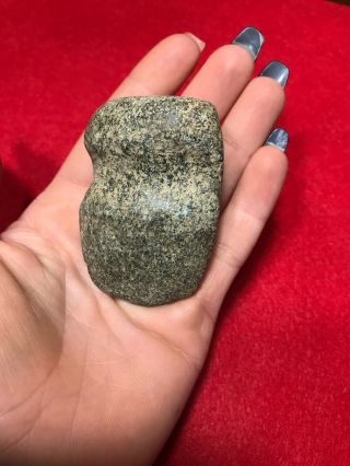 Mlc S4475 3/4 Grooved Mini Hardstone Stone Axe Artifact Old Relic X Ed Smith Il