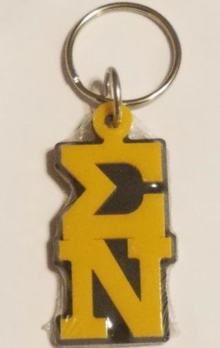 Sigma Nu Keychain Key Ring Letters Key Chain