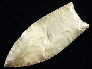 Fine Authentic 3 1/8 Inch Kentucky Clovis Point With Indian Arrowheads