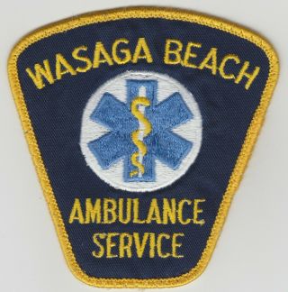 Wasaga Beach Ambulance Service Patch,  Ontario
