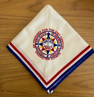 Vintage 1997 National Jamboree Neckerchief And Slide Boy Scouts