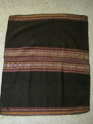 Authentic Old Bolivian Weaving Manta Awayo Tari Textile Cloth Bolivia Andes 8