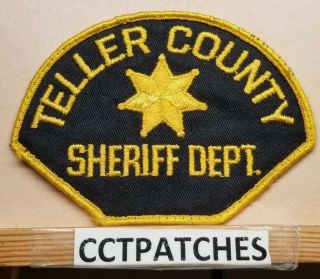Teller County,  Colorado Sheriff (police) Shoulder Patch Co