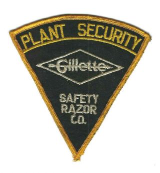 Gillette Safety Razor Company Ma Massachusetts Plant Security Patch Cheesecloth
